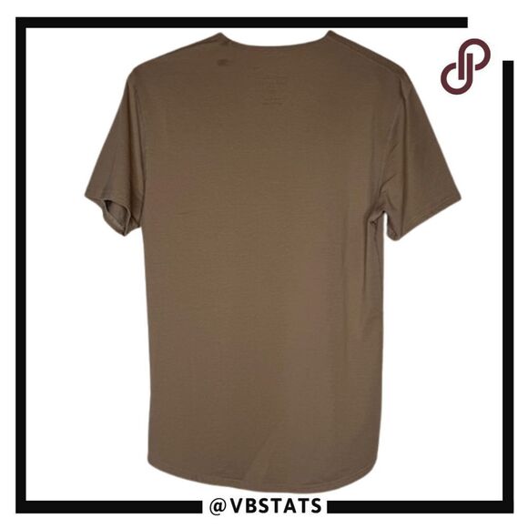 BYLT Basics Premium Short Sleeve Drop Cut Lux T-Shirt Taupe Size Medium - Picture 2 of 6